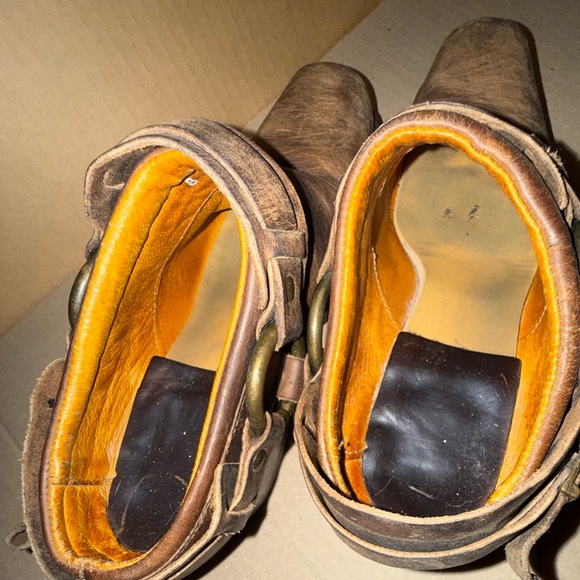 Frye Western/Moto Style Leather Mules Womens US size 8 - Picture 3 of 5